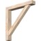 Ekena Millwork Traditional Block Smooth Bracket w/ Offset Brace, Douglas Fir, 5 1/2"W x 36"D x 36"H BKT0604X36X36TRA05SDF - alternate 1